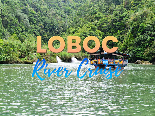 Loboc River Cruise floating restaurant in Bohol with buffet lunch and scenic river views