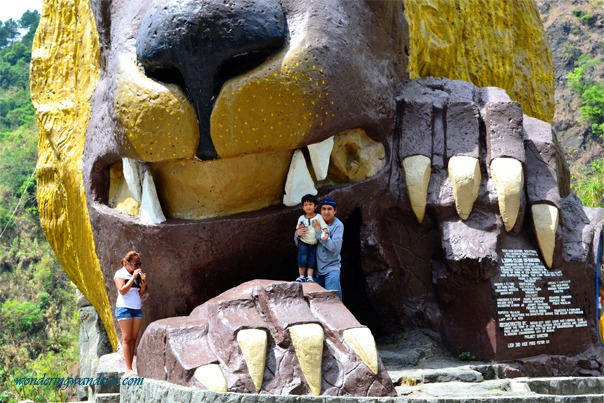 Daddy and Son with Lion's Head