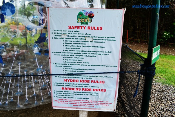 Zorv Park Safety Rules - Davao City