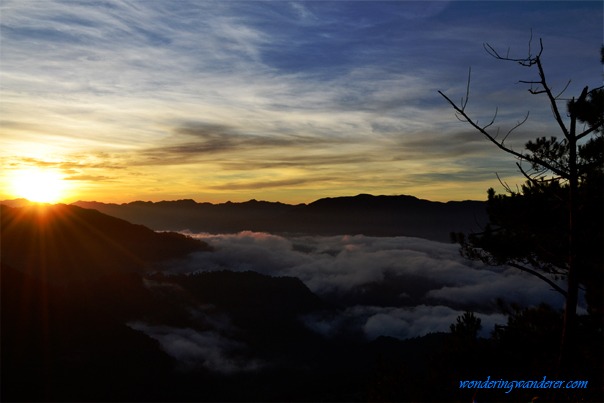 Kiltepan's beautiful sunrise. Mountain Province, Philippines