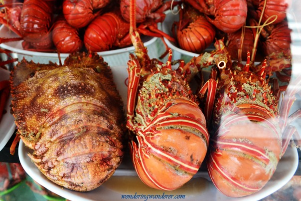 Where to Eat in Baler: Lobsters!