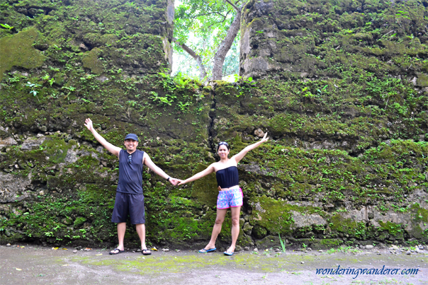 Cracked wall of Guiob Church Ruins