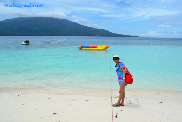 Banana boat at Mantigue Island