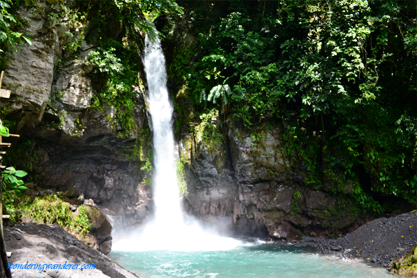 Raging water of Tuasan Falls