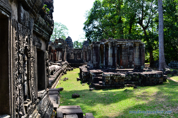 Banteay Kdei's Deteriorating Pillars - Siem Reap, Cambodia