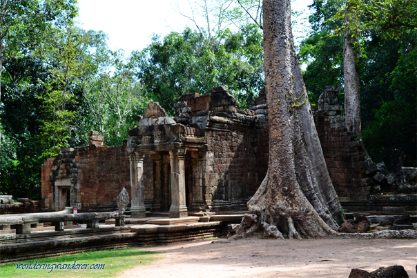 Collapsed roof in Ta Prohm, - Siem Reap, Cambodia