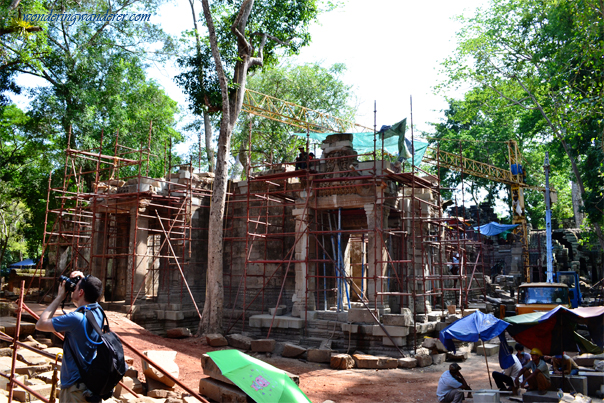 Ta Prohm's temple renovation - Siem Reap, Cambodia