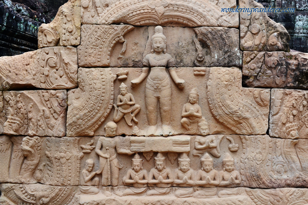 Replica stone tablet at Ta Som Temple - Siem Reap