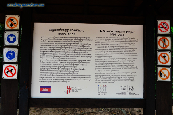 Conservation Project at Ta Som Temple - Siem Reap