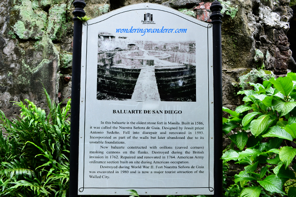 Written Account about Baluarte de San Diego - Manila