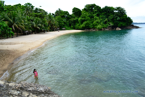 Aplayang Munti sole swimmer