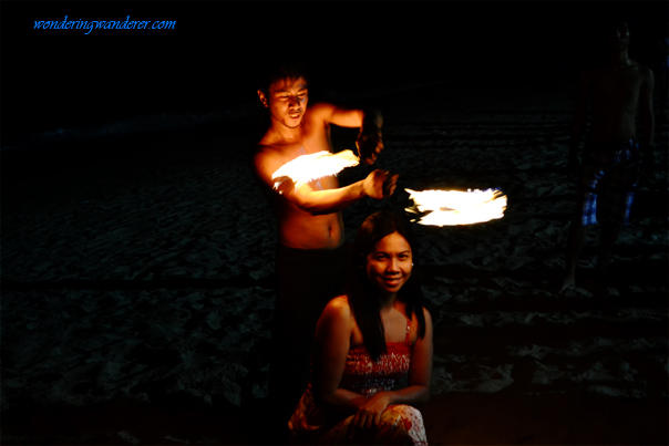 Fire dance at White Beach - Puerto Galera