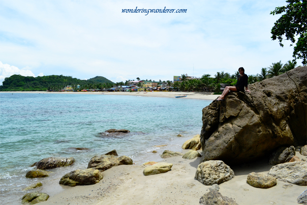 White Beach resorts from afar