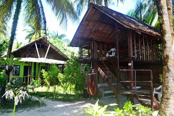 Cottage and Terrace of Eddie's Beach Resort, Siargao