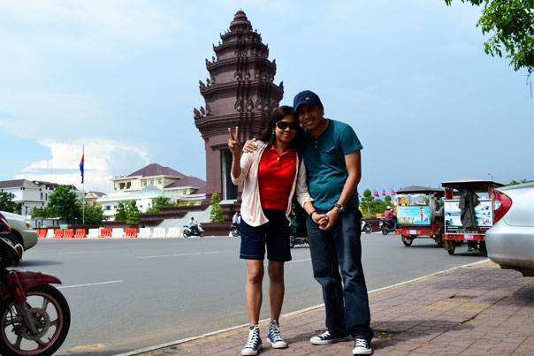A couple in Phnom Penh