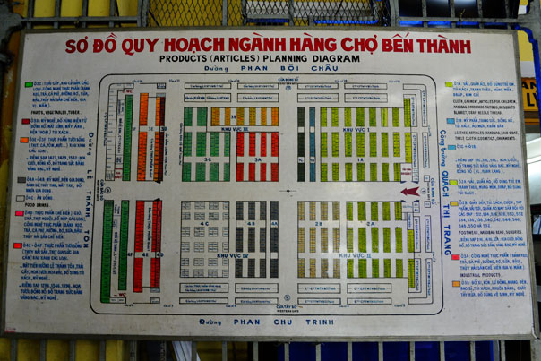 Ben Thanh Market Floor Plan