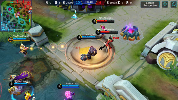 Balmond swirling his axe in Mobile Legends