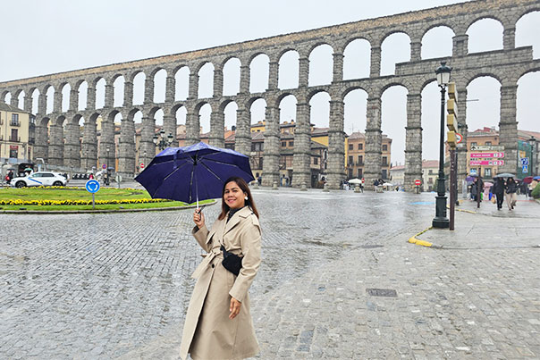 The Roman Aqueduct of Segovia, Spain