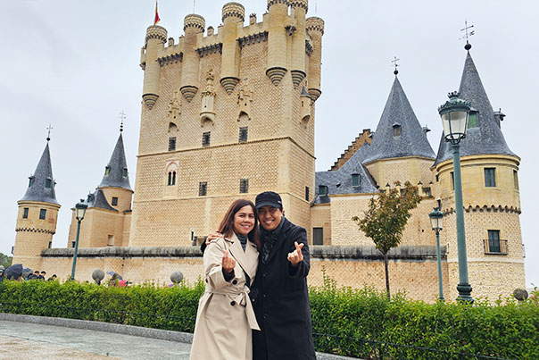 A medieval castle in Segovia, Spain