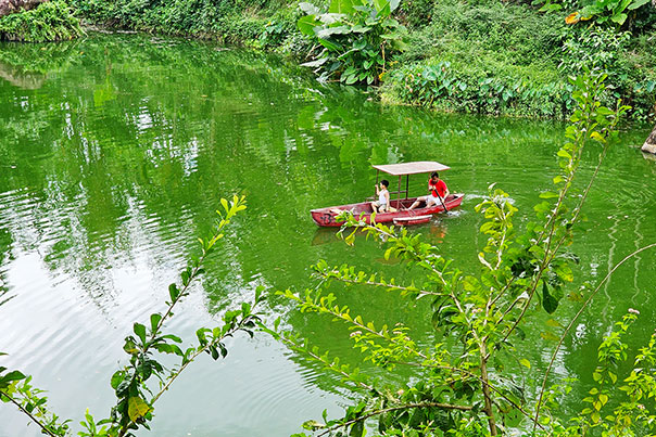 Boating experience at Bantug Lake Ranch during late afternoon